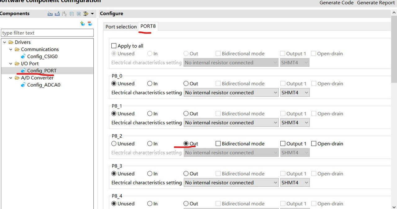 图8 PROT 口配置