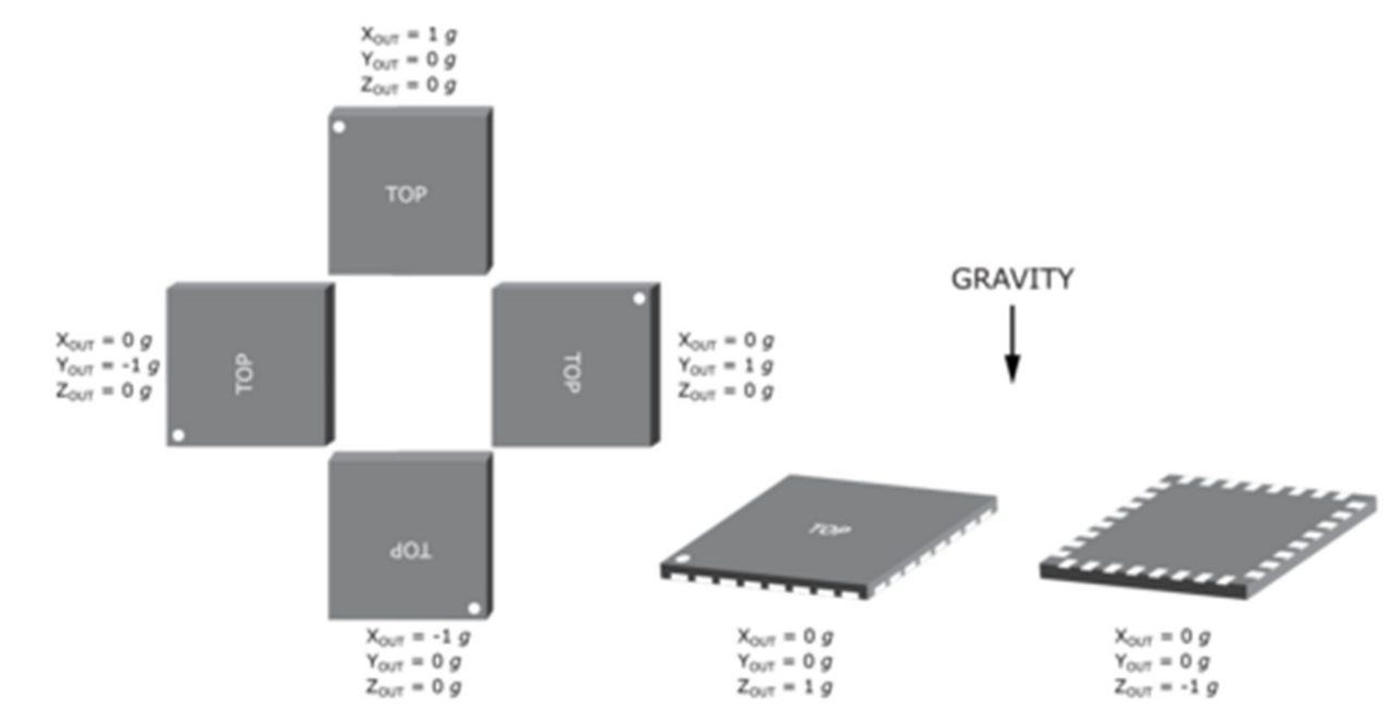 图2 重力加速度响应
