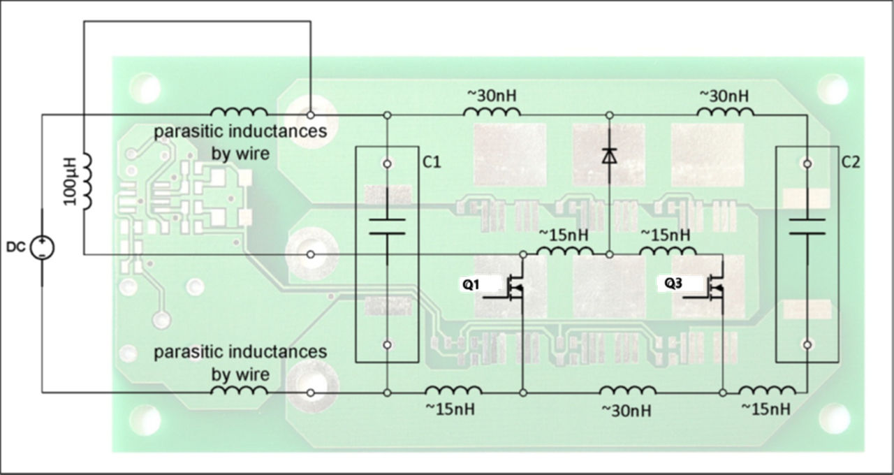 图8 寄生电感仿真图
