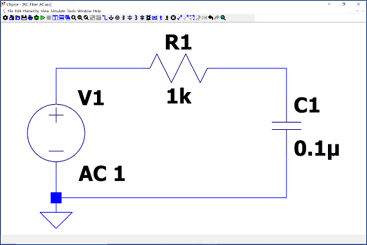 图1 RC 滤波器电路