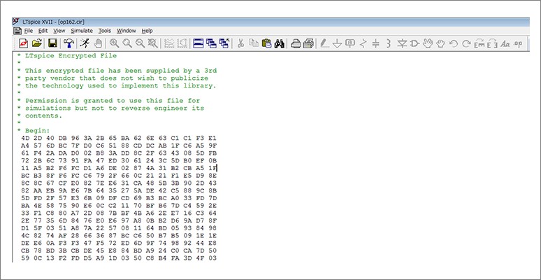图4 加密 OP162 的 SPICE 模型.png