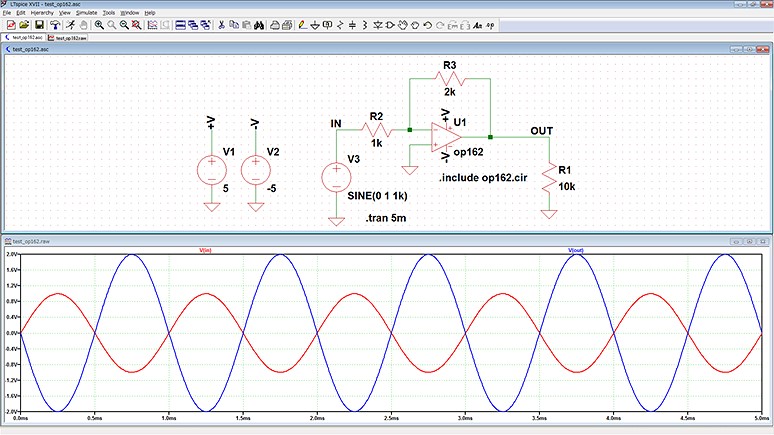 图8 使用OP162的反相放大器结果.png