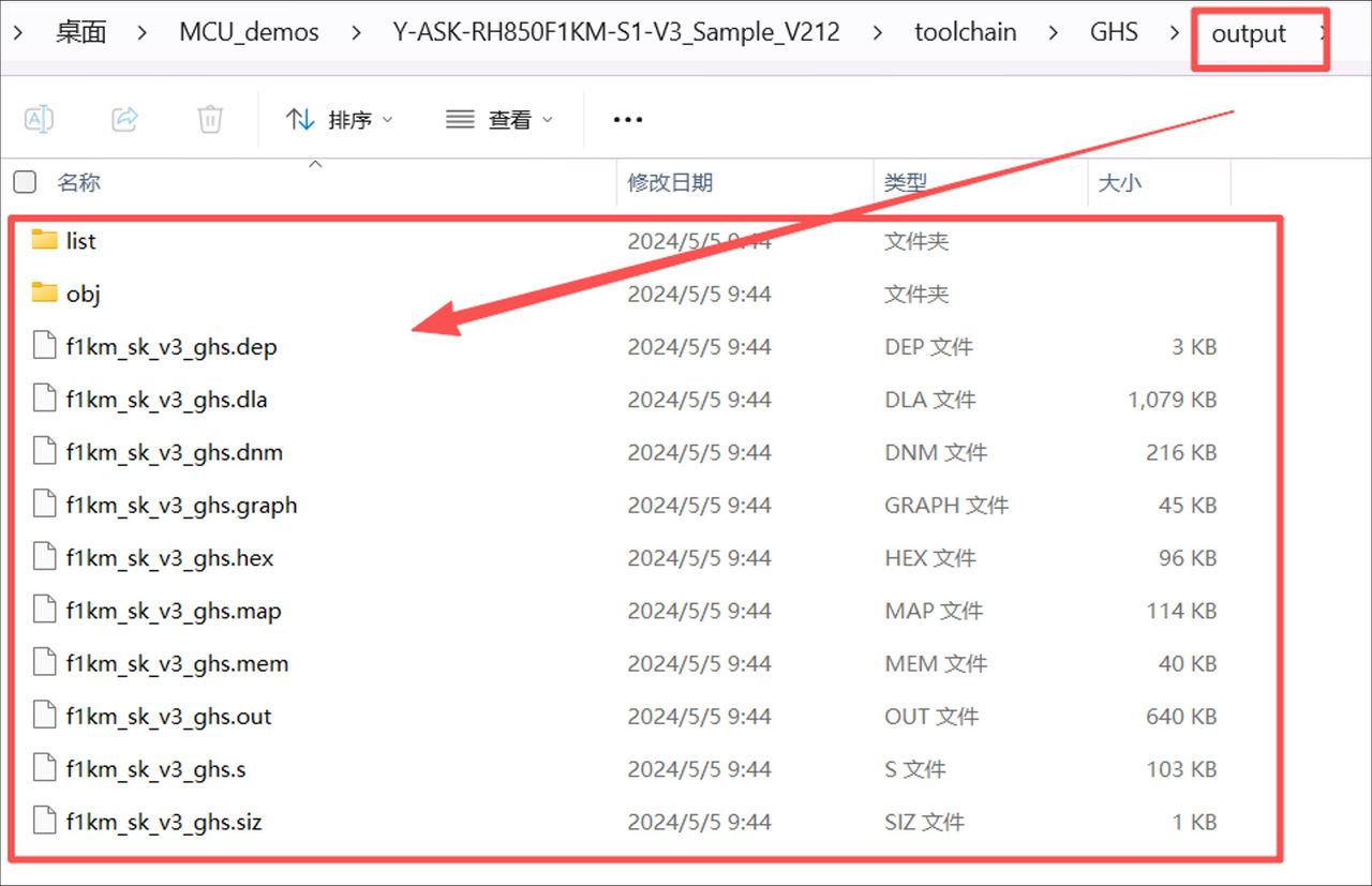 图53 GHS 默认输出文件夹一览