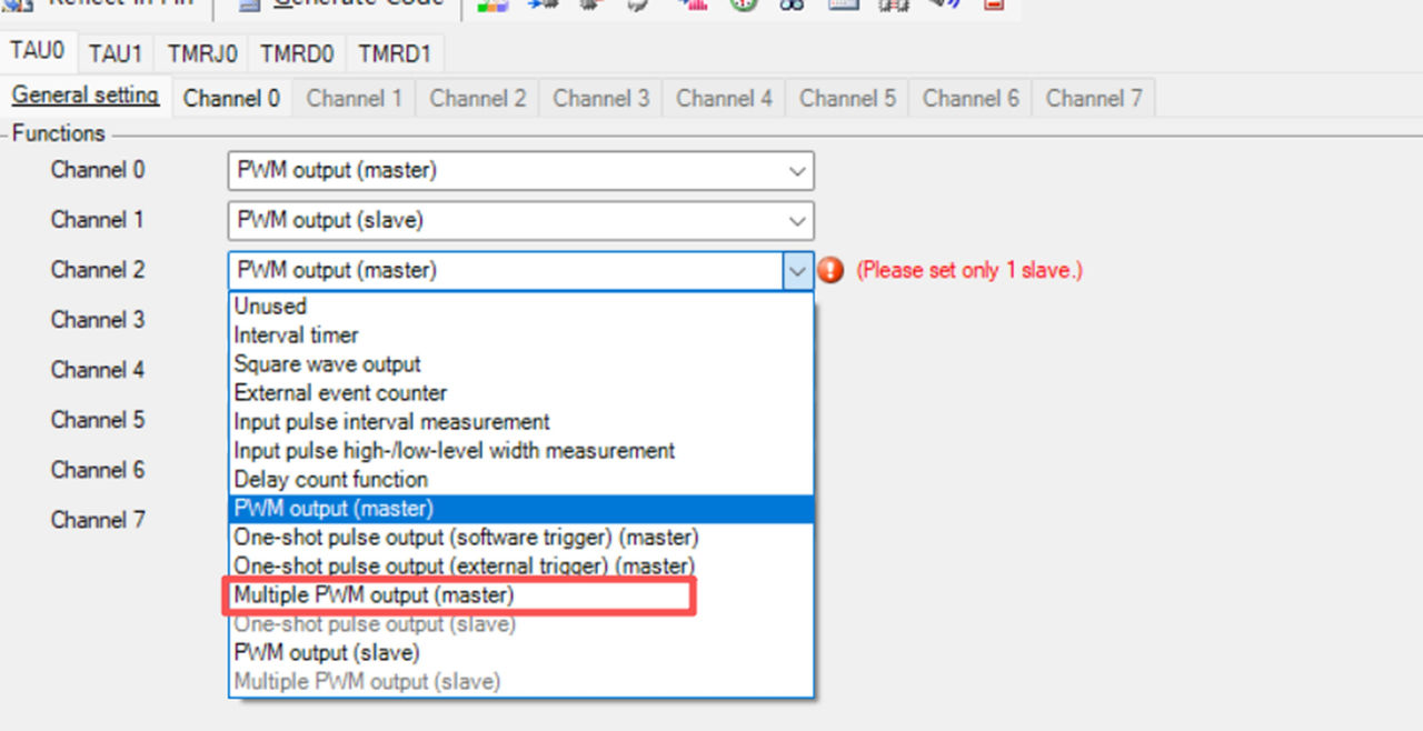 图11 【Multiple PWM output (master)】选项