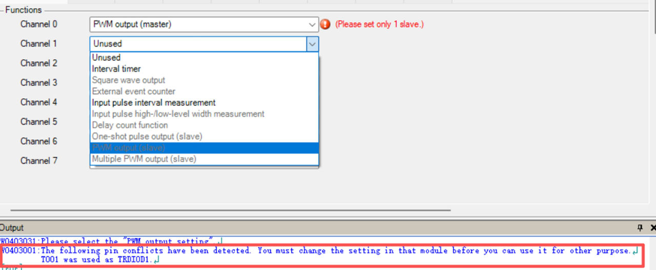 图16 点击灰色的选项提示报错