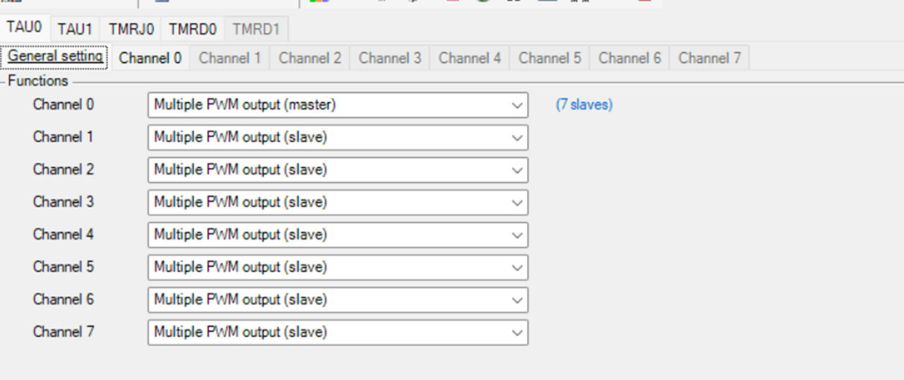 图12 一主多从设置