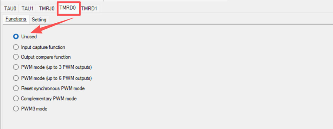 图17 unused TMRD0 功能