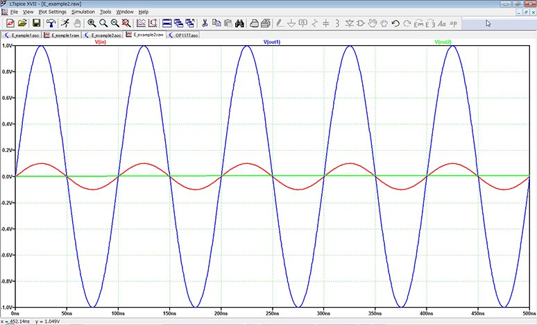 图5 10倍非反相放大器的模拟结果.png