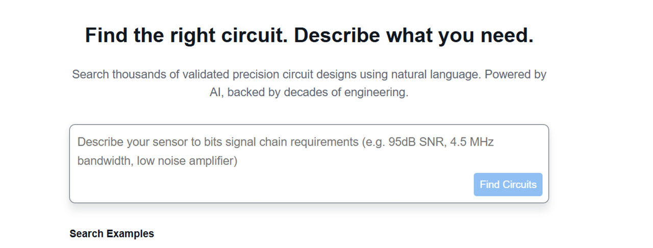 图1 ADI Circuit Explorer 工具界面入口