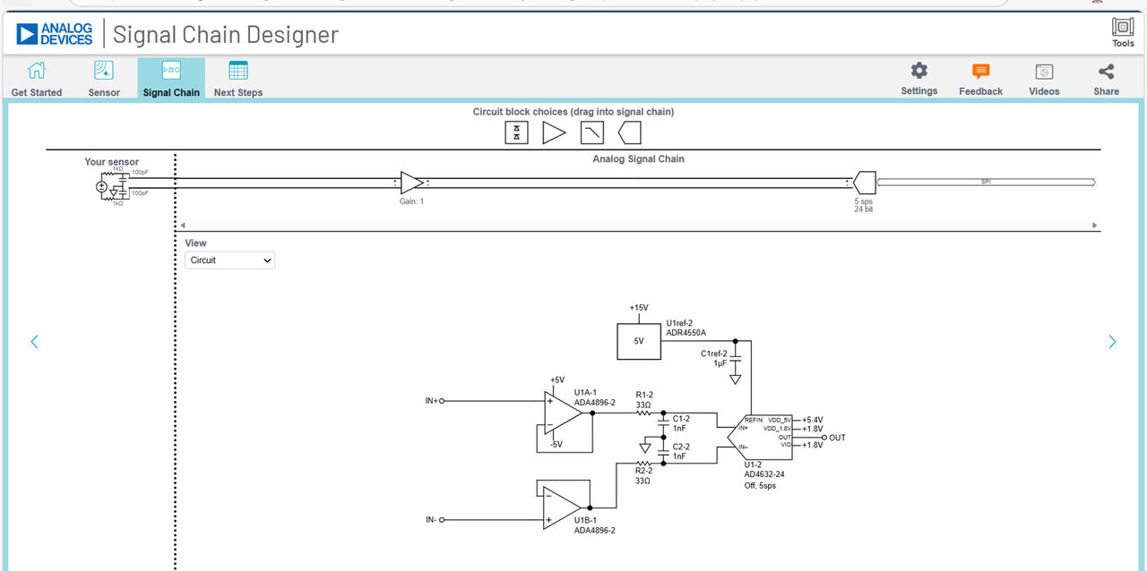 图10 导入 Signal Chain Designer 界面