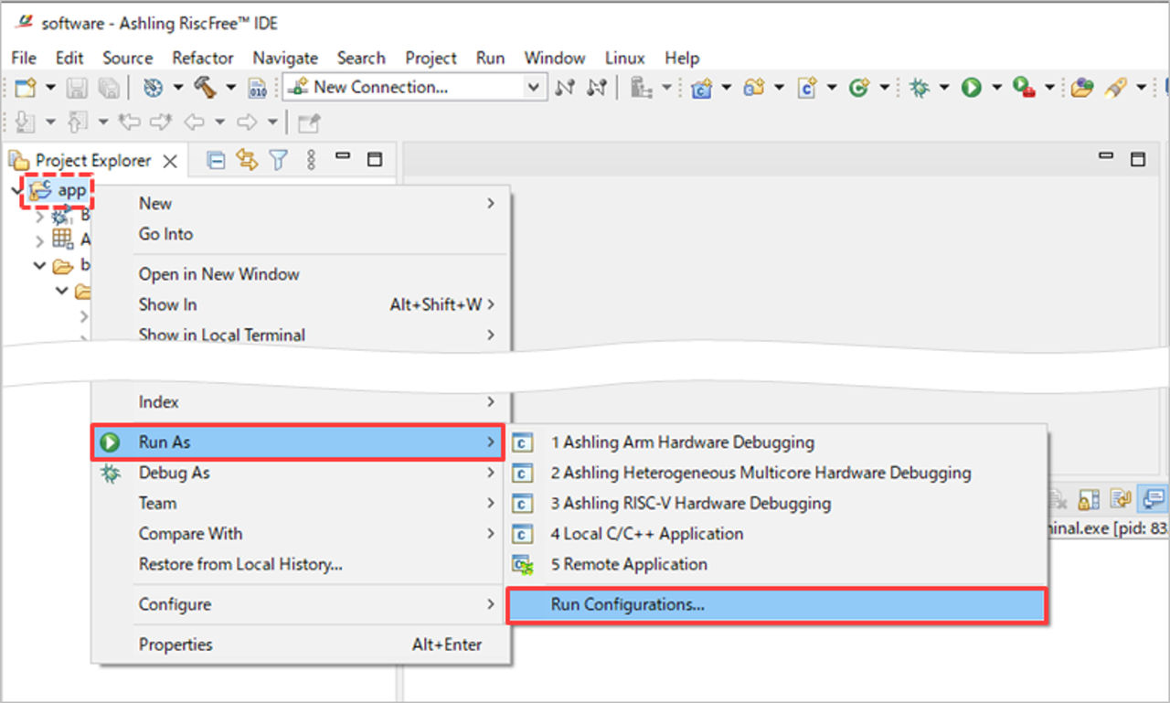 图17 Run As > Run configurations